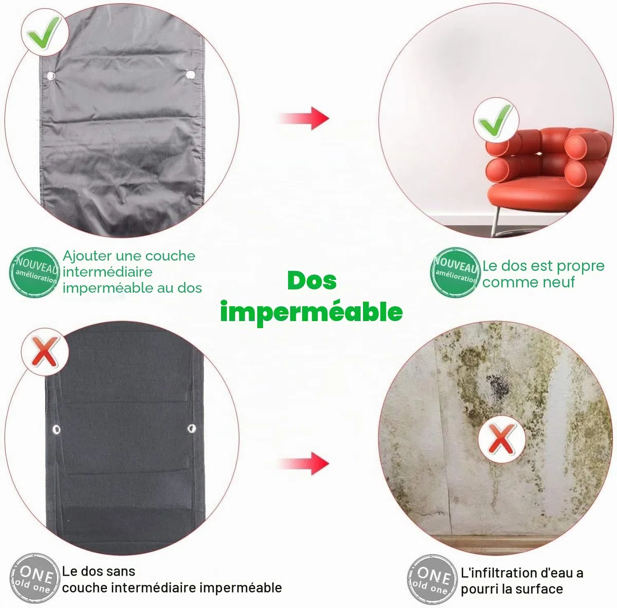 KAHEIGN 7 Poches Sacs De Culture Suspendus, Suspension Verticale Jardinière Murale Sac De Pot De Fleurs Pour La Décoration De La Maison Du Jardin De La Cour (Noir)