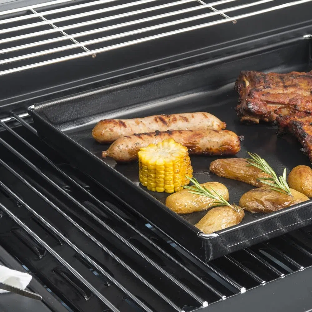 Durandal Selection Plaque barbecue 3 Litres | Grand plat de cuisson barbecue | Plaque four antiadhésive| Plaque de cuisson four