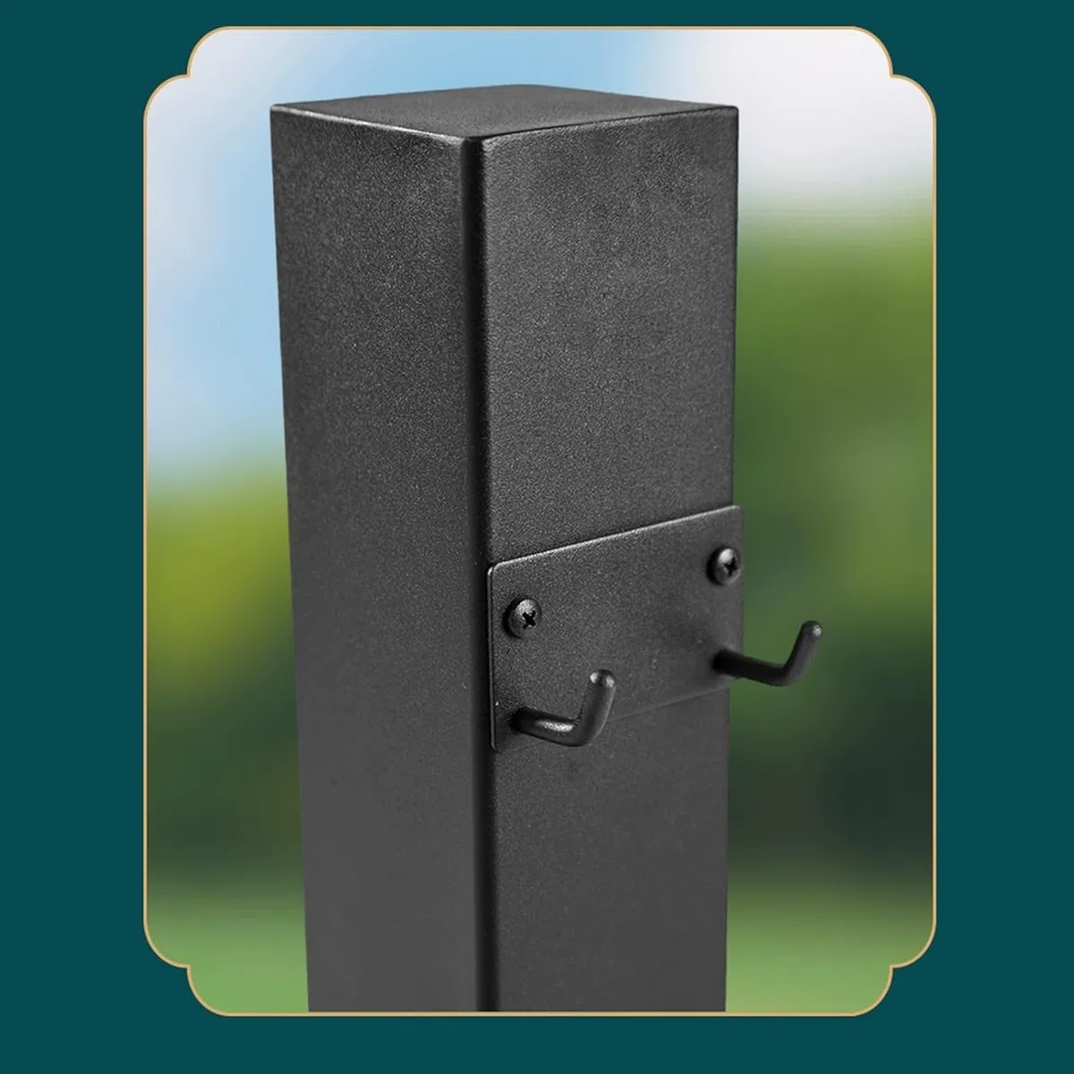 Colonne d'eau Noire De Jardin, Colonne d'eau Robinet Extérieur en Acier Inoxydable, Robinet Résistant Au Gel, Point De Puisage, Robinet D'écoulement, Point De Prélèvement d'eau,B,60CM