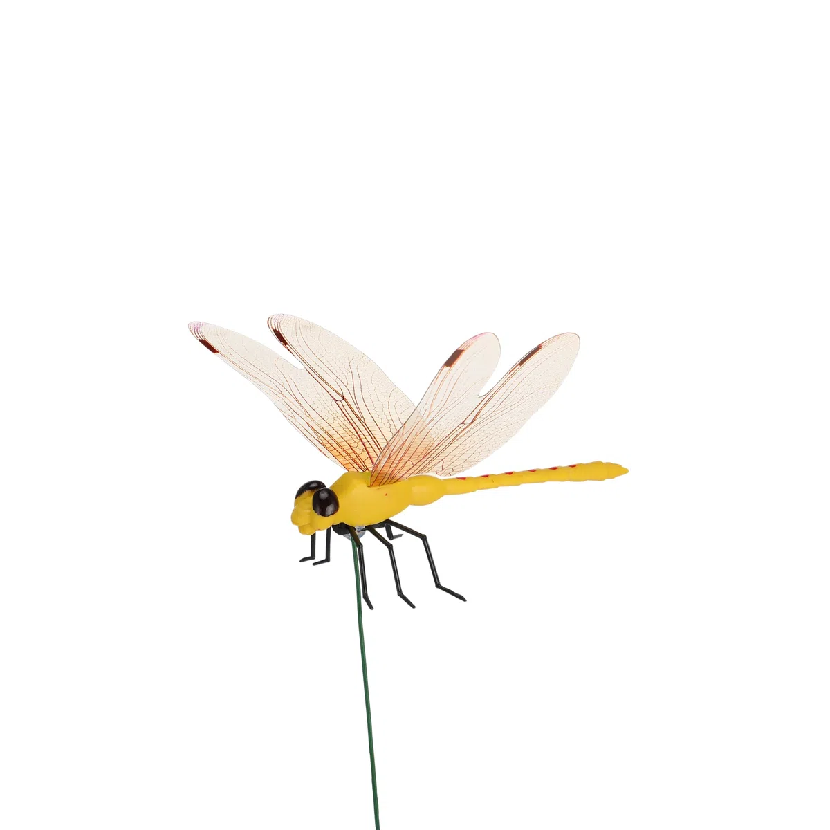 3D Dragonfly Garden Clips - Lifelike Outdoor Decorative Dragonflies for Patio, Porch, Plants, Yard and Backpack, Waterproof Summer Garden Ornaments (1 Pcs)