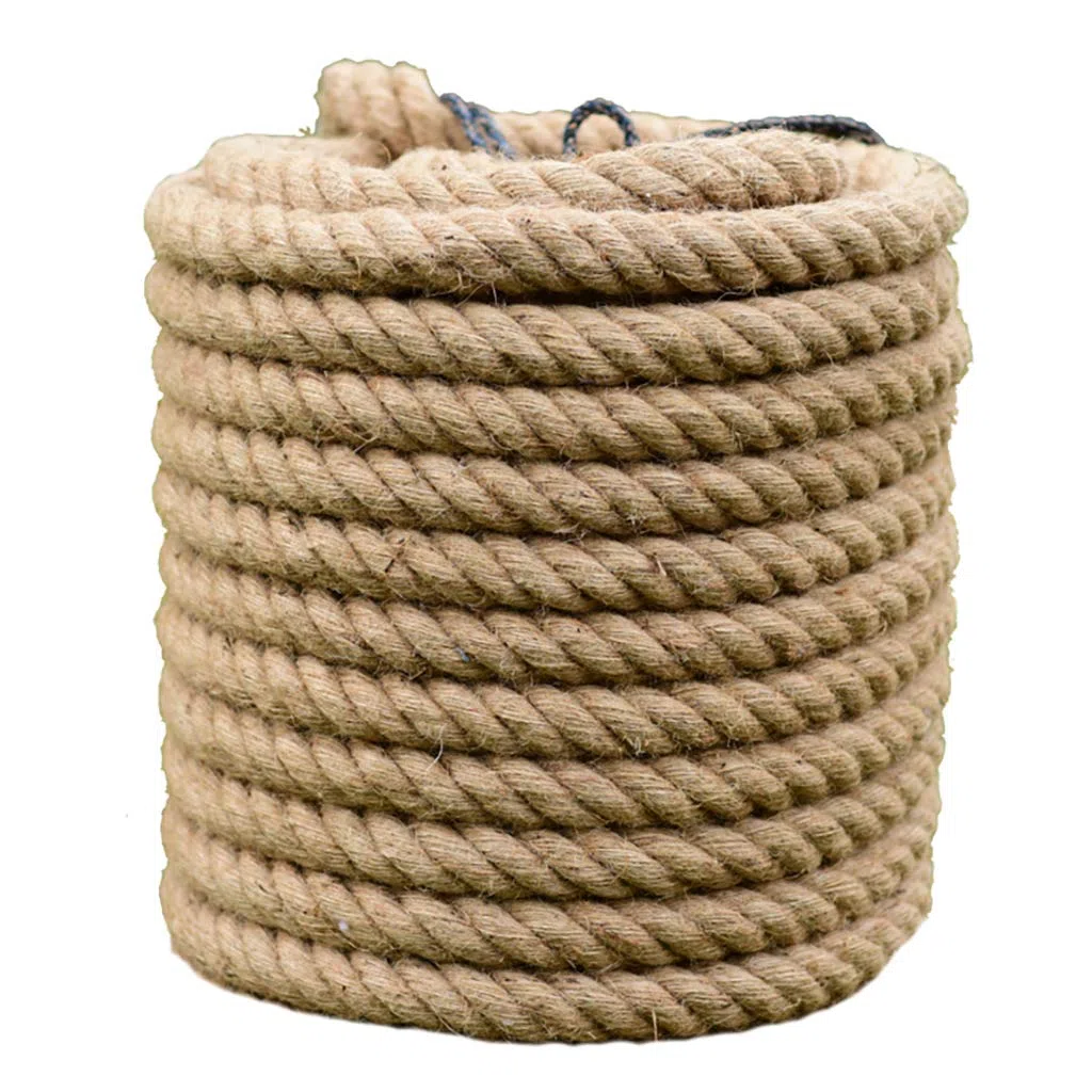 Corde en Jute Naturelle 16 mm / 18 mm / 20 mm, Chanvre Robuste pour Jardinage, Emballage et Décoration de la Maison (18mm)