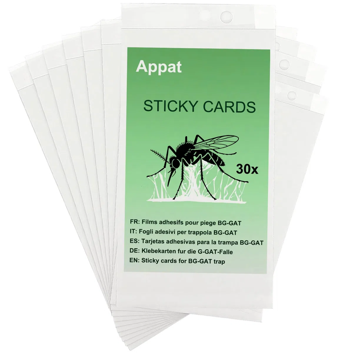 Pack de 60 Fiches Collantes Compatibles avec Piège BIOGENT BG-GAT/BG-GAT2 – Recharges Adhésives Double Face | Version améliorée disponible : recherchez " Appat Fiches Collantes " Disponible