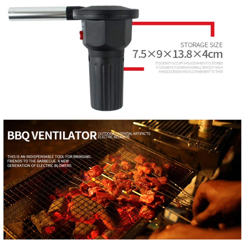 Zunate BBQ Ventilateur,Soufflet Barbecue - Fonctionnement Simple,Portable et Léger - Idéal pour Les Barbecues et Les Pique-niques en Plein Air