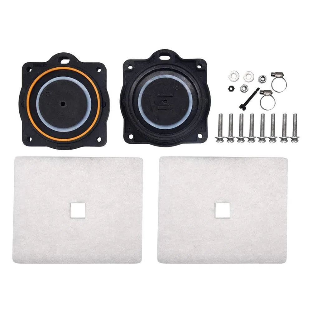 HP60/80 Kit de reconstruction de pompe à air compatible avec les aérateurs HP 80, HP 60, HP-80-0110, diaphramme, filtre et kit de vis inclus