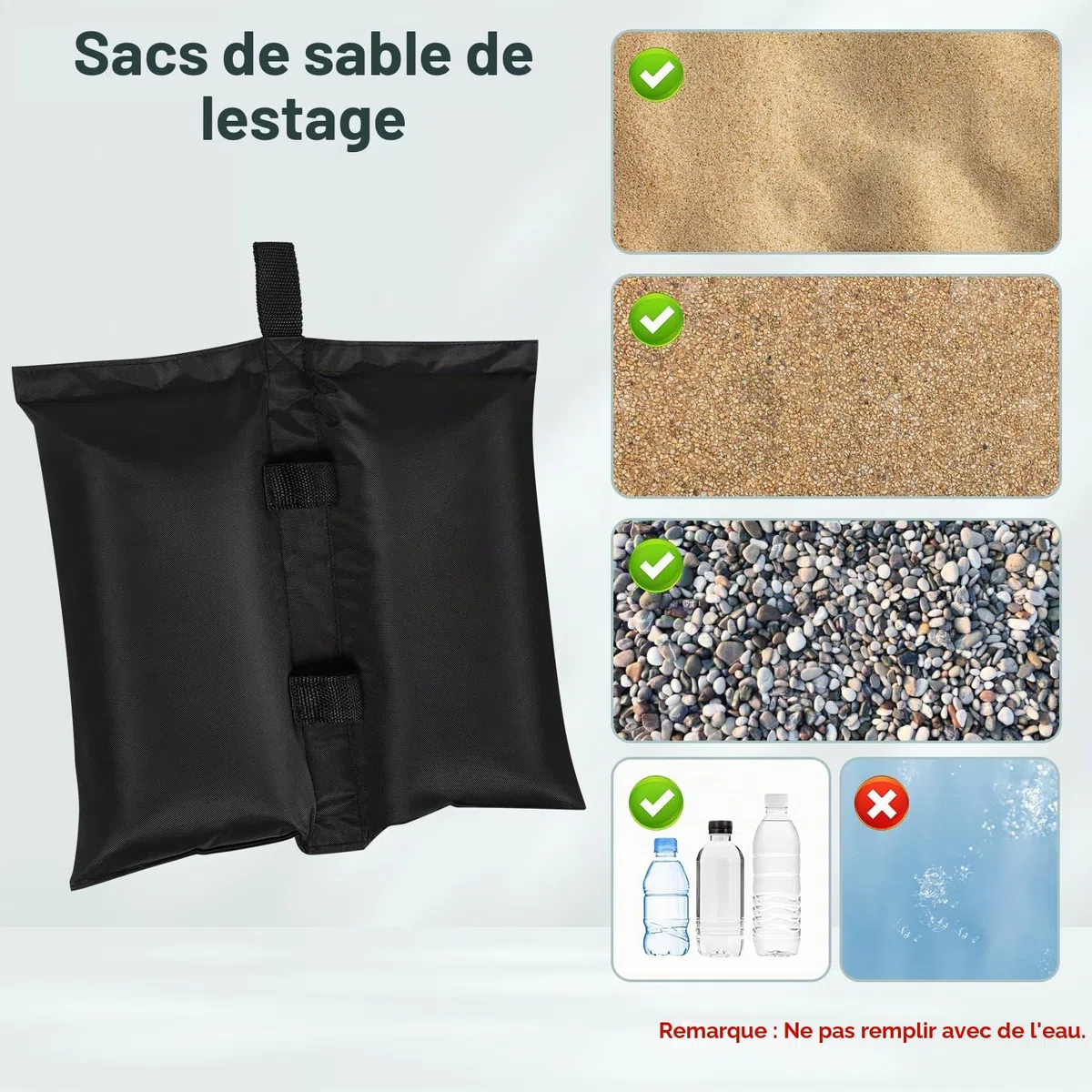 WOLTU Tonnelle Pliable 2x2m Pavillon avec 4 parois avec Sacs de Sable Beige