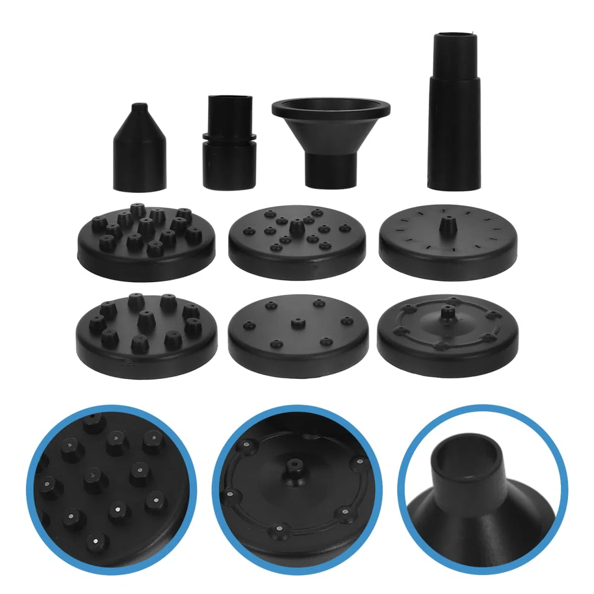 Kit Pompe Fontaine Solaire Flottante avec 3 Buses De Remplacement pour Fontaine De Jardin Bain d'oiseaux Et Petit Étang Accessoires pour Extérieure Durable