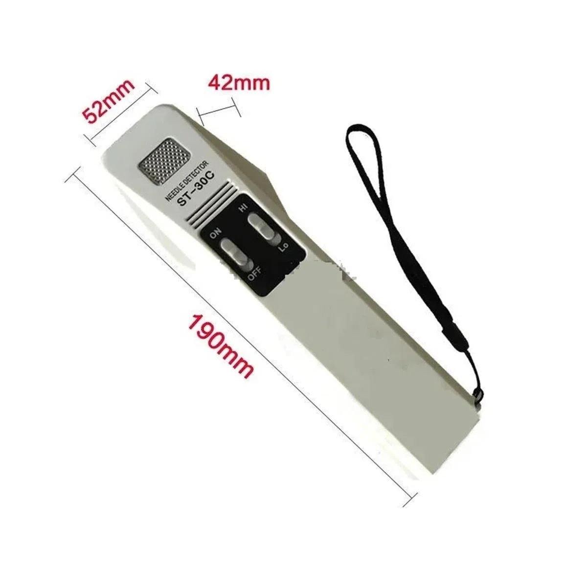 Détecteur de métaux portatif ST-30C, Scanner d'aiguilles de haute précis pour la sécurité des textiles alimentaires