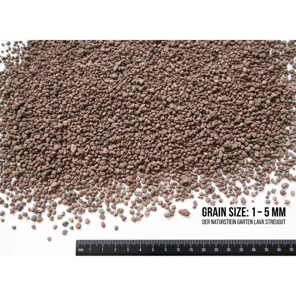 25 kg Pierre de Lave 1/5 mm gravillon écologique