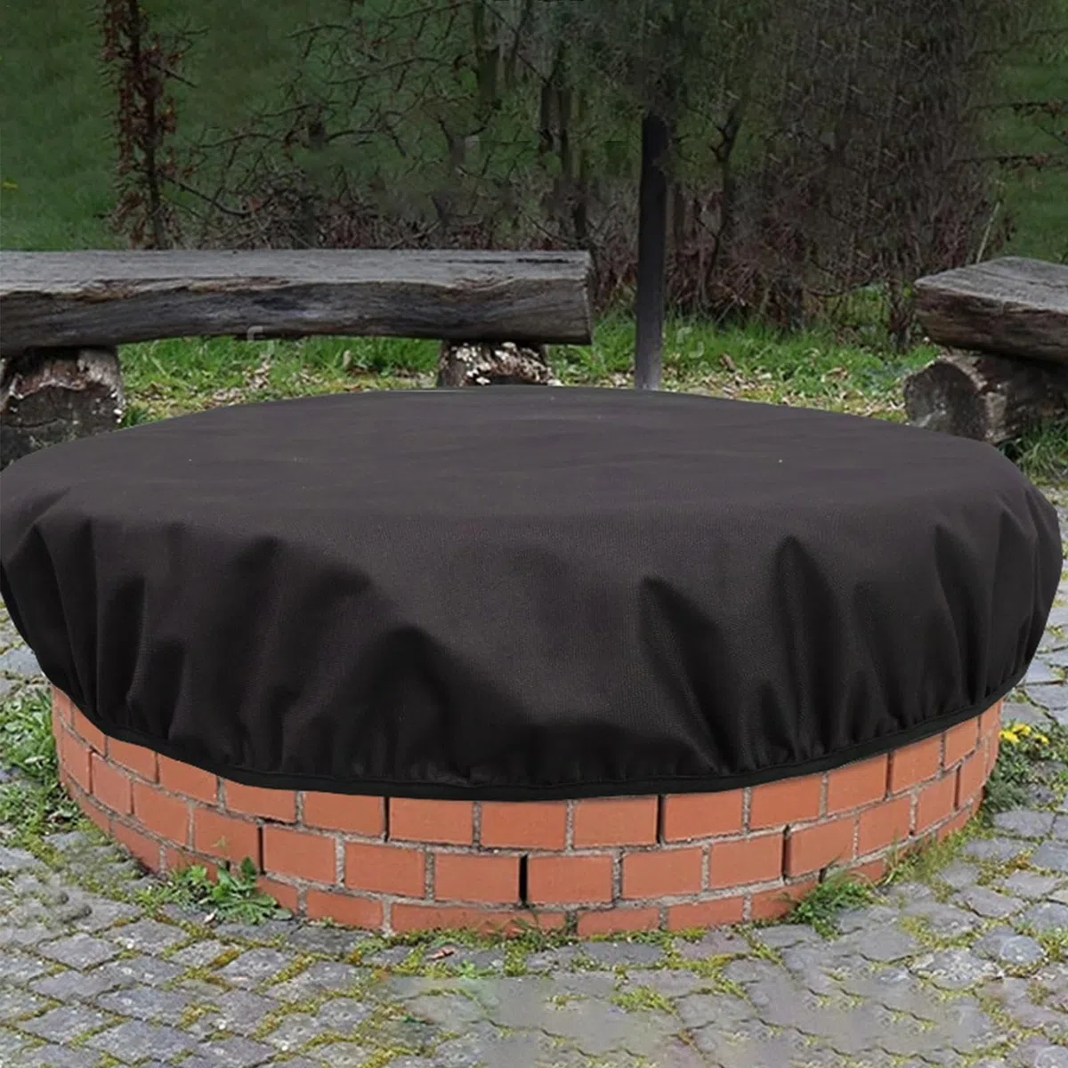 Couvercle de remplacement pour brasier – couvercle pour brasero extérieur, housse de protection pour brasero | couverture complète pour cheminées d'extérieur, protection pour brasero de patio réalisée