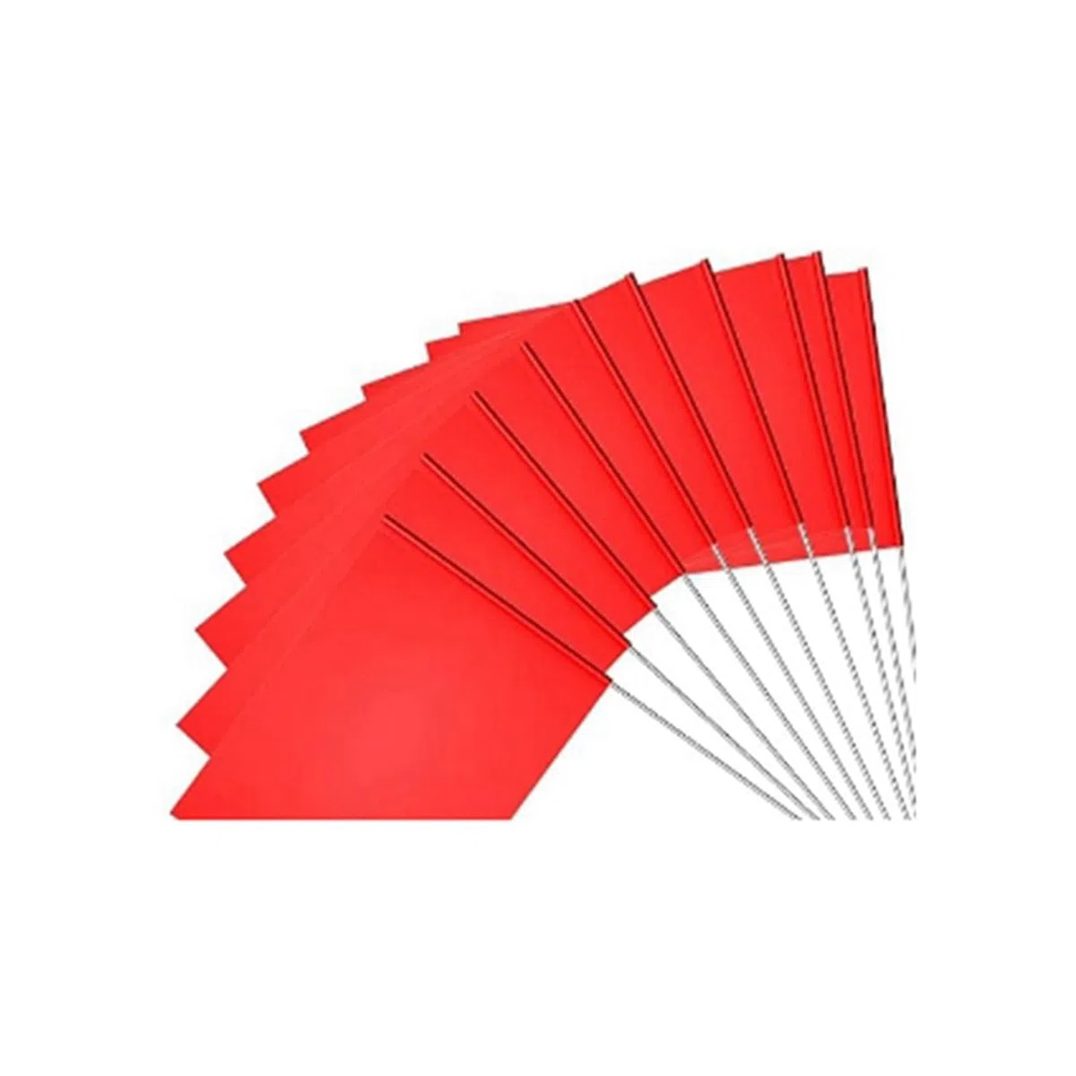 Lot de 20 drapeaux de marquage rouges pour pelouse, paysages, arrosage de cour, drapeaux anti-adhésifs