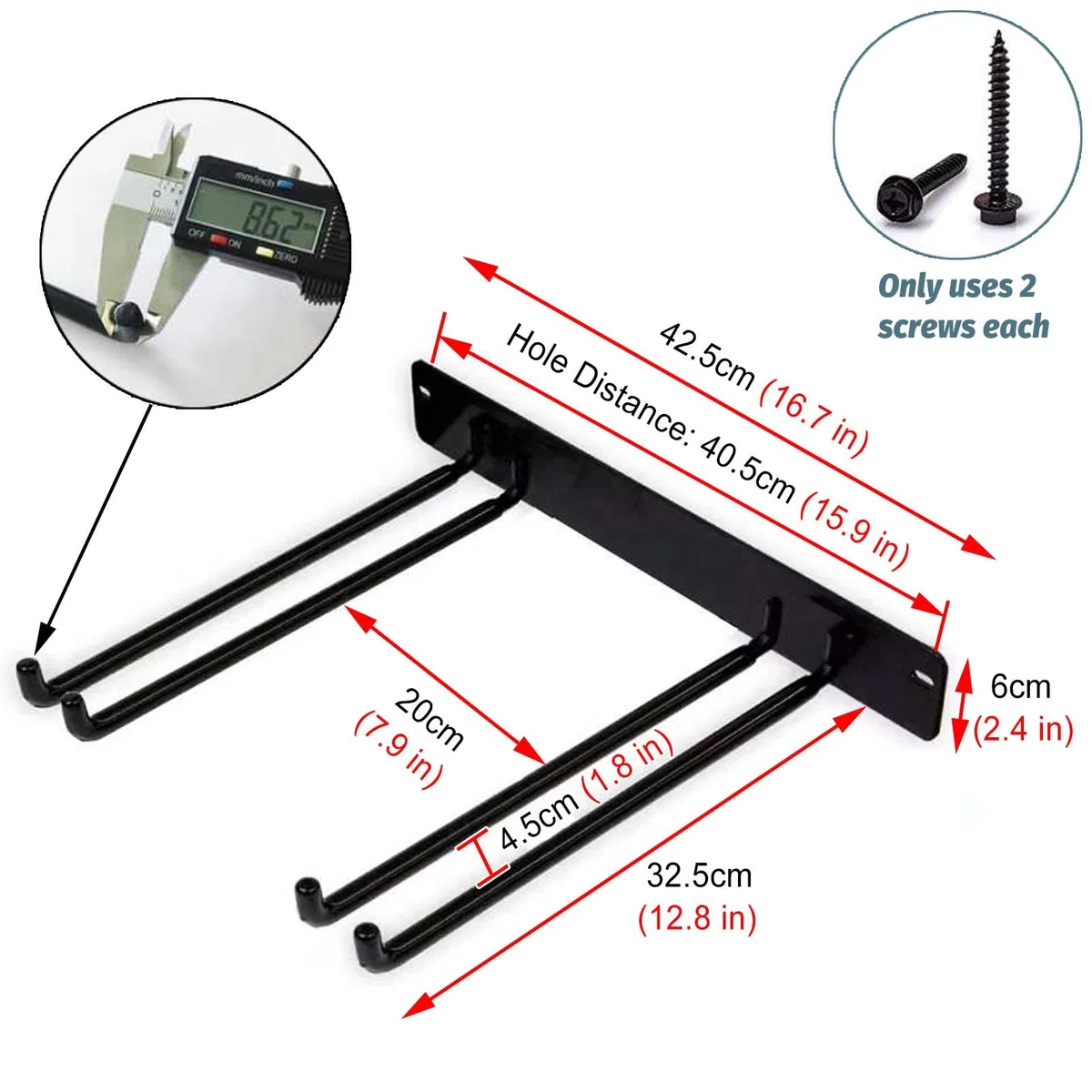 Lot de 4 chaises pliantes murales – Porte-outils de jardin peu encombrant, solution de siège pliable pour usage domestique et extérieur