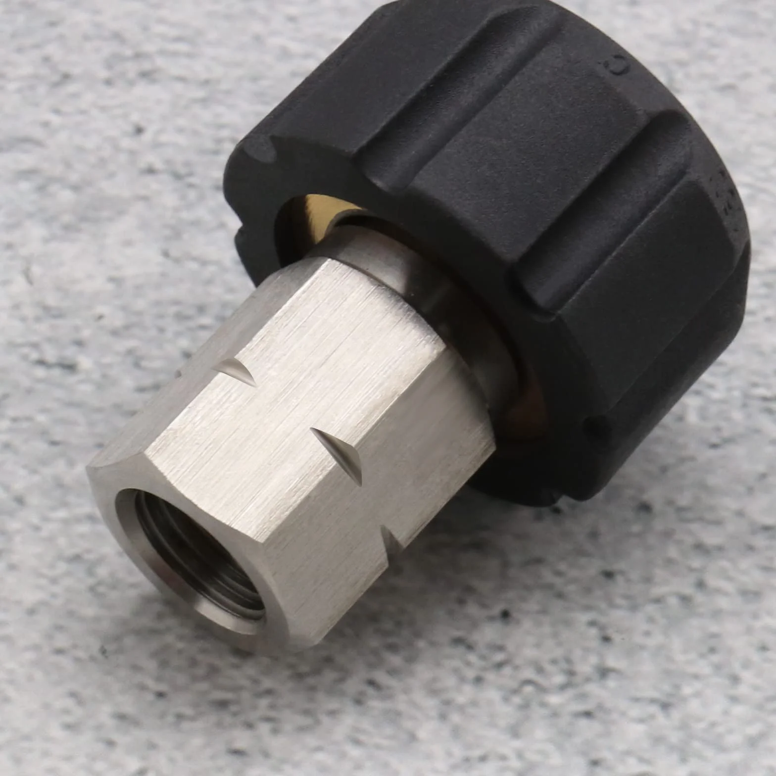 ECSiNG Adaptateur de Nettoyeur Haute Pression Femelle Métrique M22 à 1/4 pouce Femelle NPT Raccord Métal Nettoyeur Haute Pression Adaptateur de Tuyau Prise de Connexion Rapide