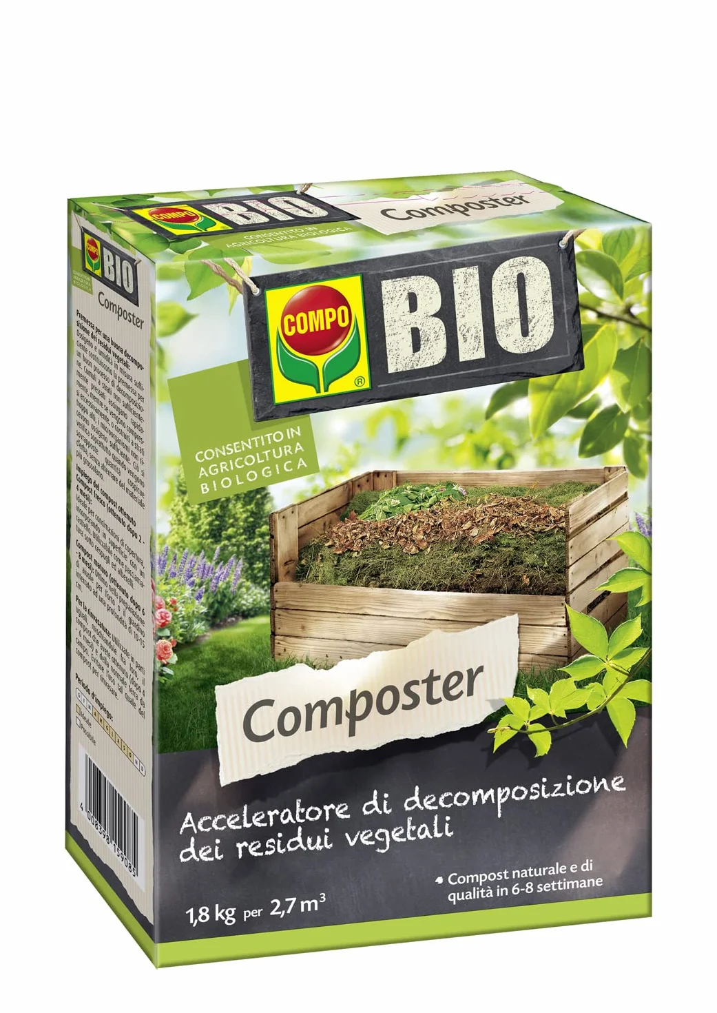 COMPO BIO Composter, accélérateur de décomposition des résidus végétaux, 1,8 kg