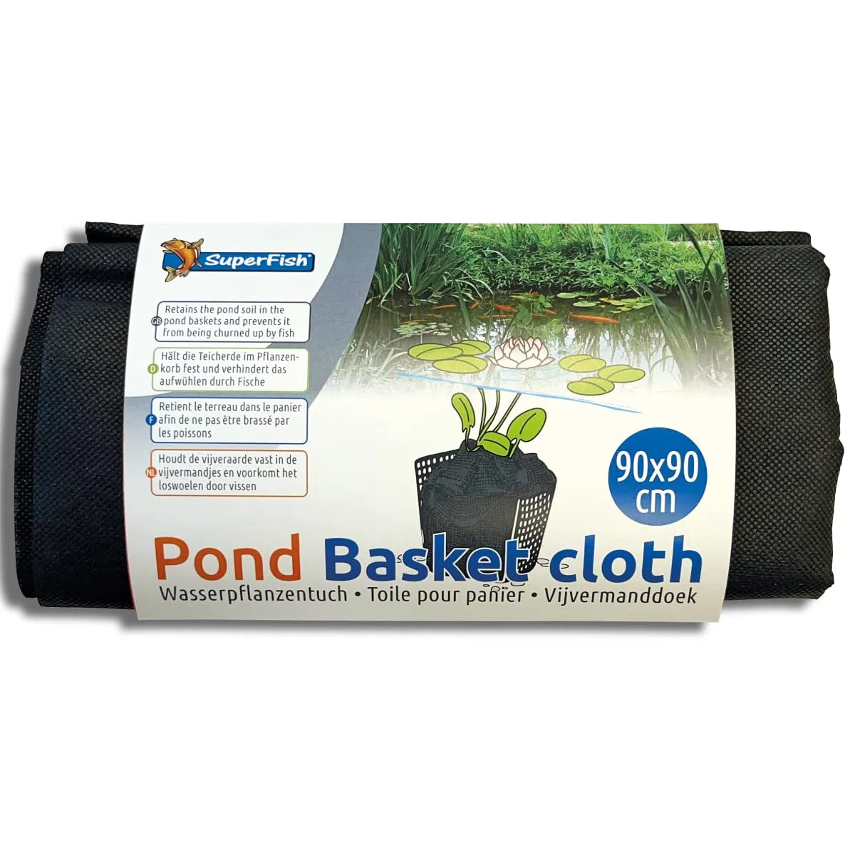 Superfish Panier de bassin en tissu 90 x 90 cm
