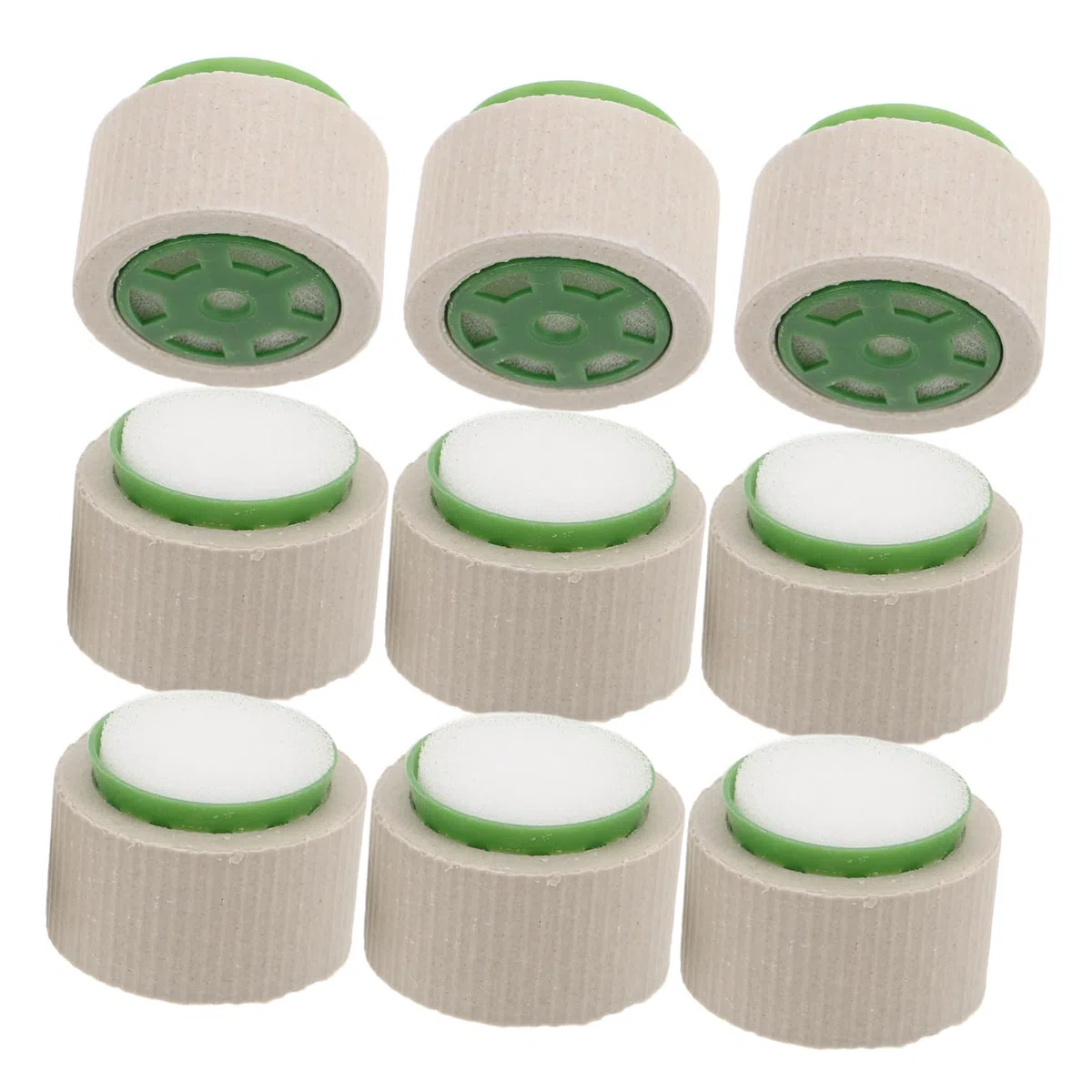 SOIMISS Lot de 9 Set de Set de Anneaux Fixes en Céramique pour Plantes Aquatiques, Pots de Plantation Robustes Coton, Adaptés pour Aquarium Marine et Eau Douce