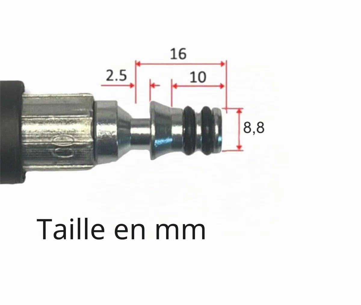 M&M Smartek Adaptateur haute pression pour/compatible avec Kärcher Quick Parkside Black&Decker Lavor Nilfisk 1/4" AG (filetage extérieur) (Pour Parkside)