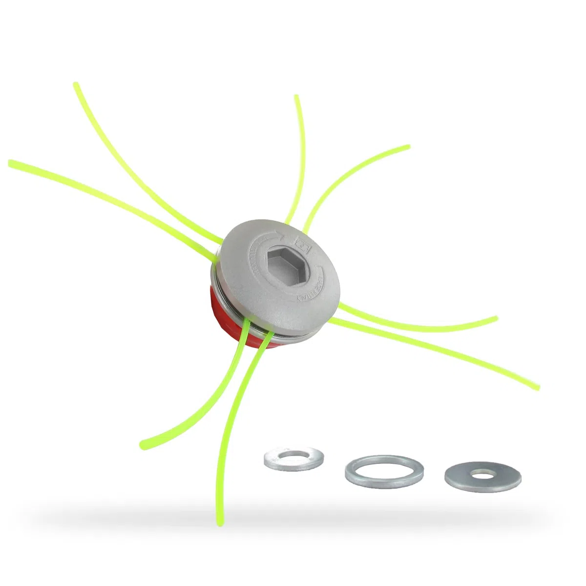 GREENSTAR - Tête Multifills Universel 4 Fils En Aluminium Pour Débroussailleuse Ou Coupe-Bordures Avec Alésage De 20 et 25,4mm - Pour Fil Nylon Ø 3,3