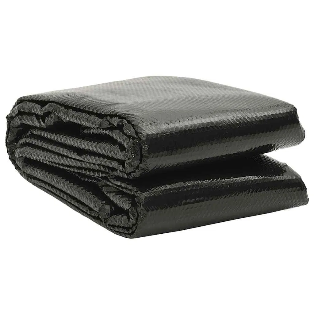 Bâche de piscine rectangulaire - 800 x 500 cm - En polyéthylène - Noir - Protection contre l'évaporation - Protection d'hiver et d'été