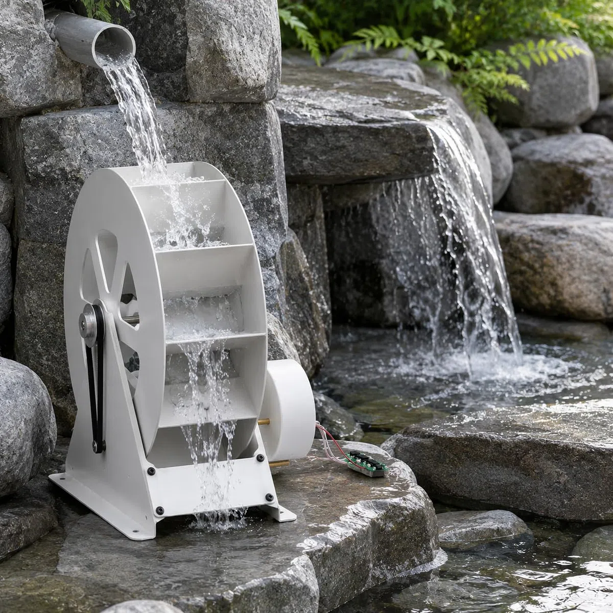 Générateur de turbine à eau portable pour flux hors réseau, kit micro hydroélectrique alimenté par débit, fonctionnement silencieux, construction en acier durable