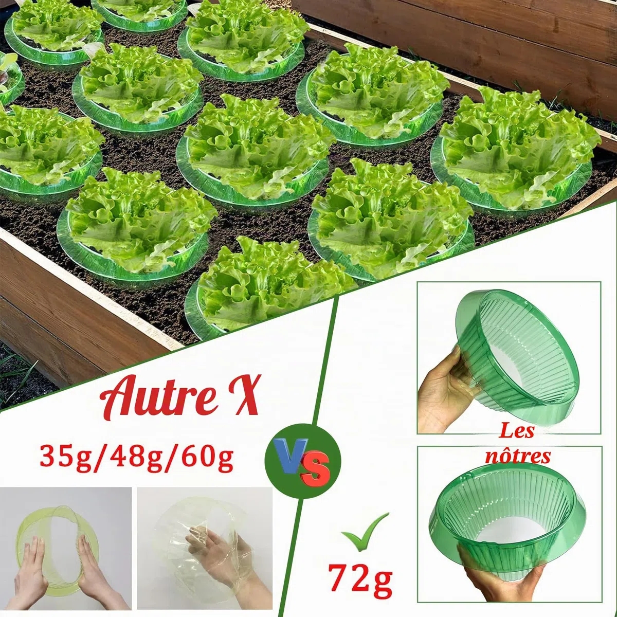 Lot de 12 colliers anti-limaces - Protection contre les limaces sans granulés - Protège les plantes sans produits chimiques