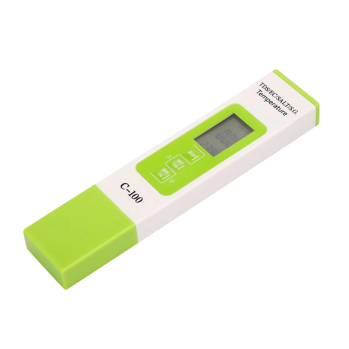 C 100 5 en 1 Salinité TDS EC Testeur D'eau de Mer Multifonction Testeur de Qualité de L'eau avec Rétro éclairage Numérique PH mètre TDS Pen Zero Water Quality PPM Tester Meter pour Piscine D'eau Potab