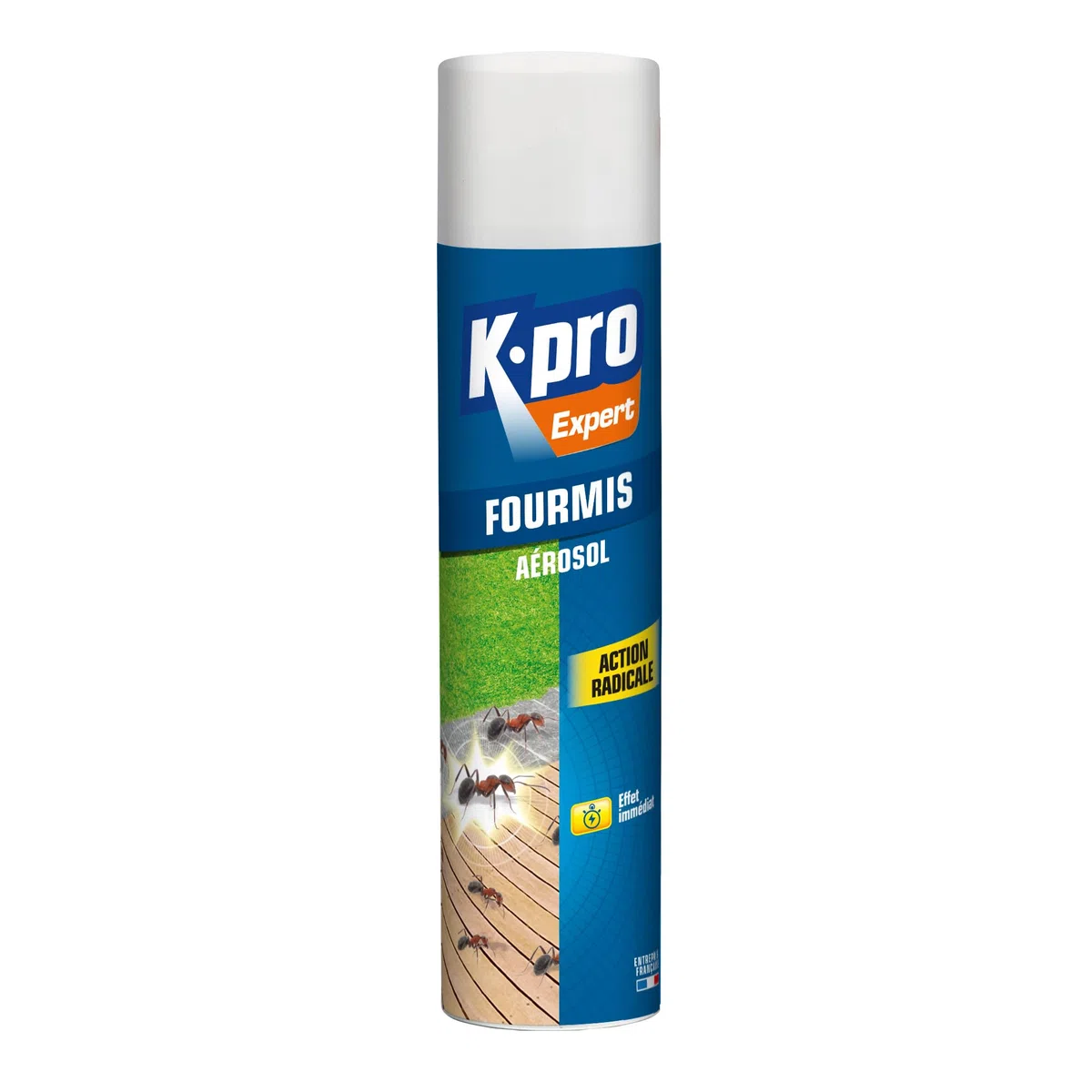 K.PRO Aérosol fourmis, 400ml, élimine immédiatement tous les types de fourmis dont fourmis d'Argentine, action foudroyante et curative, agréablement parfumé