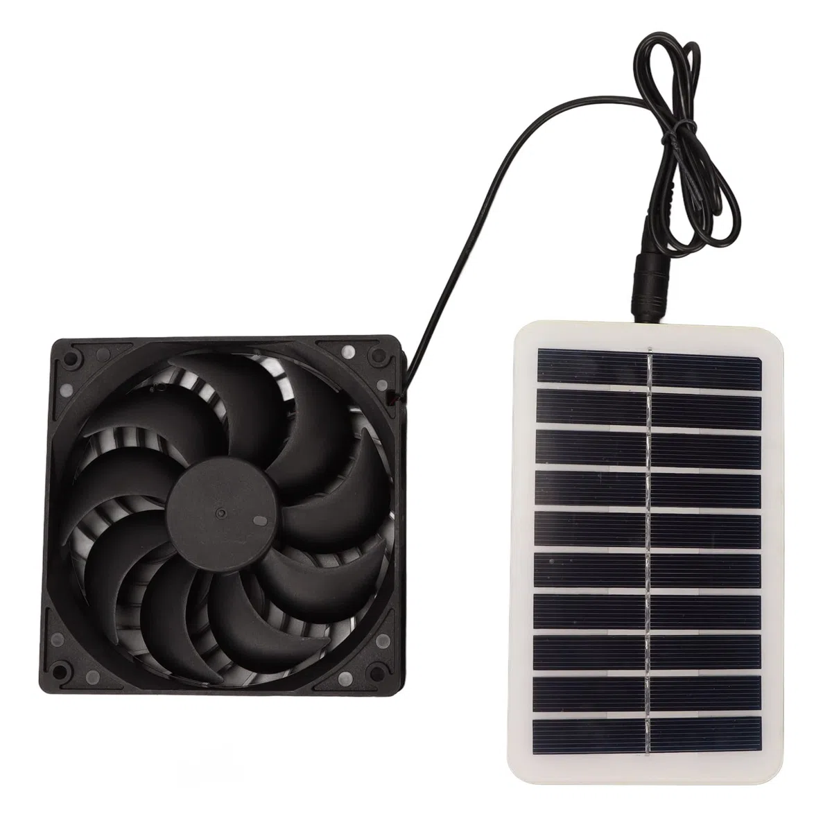 Jiawu Ventilateur d'Extraction Solaire 15W, Extracteur d'Air Portable à Énergie 87 PCM pour Cuisine, Serre, Maison