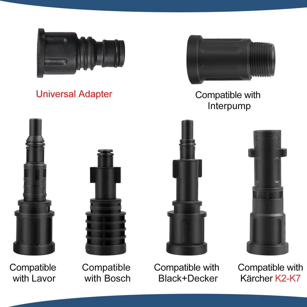 SWAWIS Adaptateur de tuyau de nettoyage pour nettoyeurs haute pression Kärcher/Lavor/Interpump/Bosch