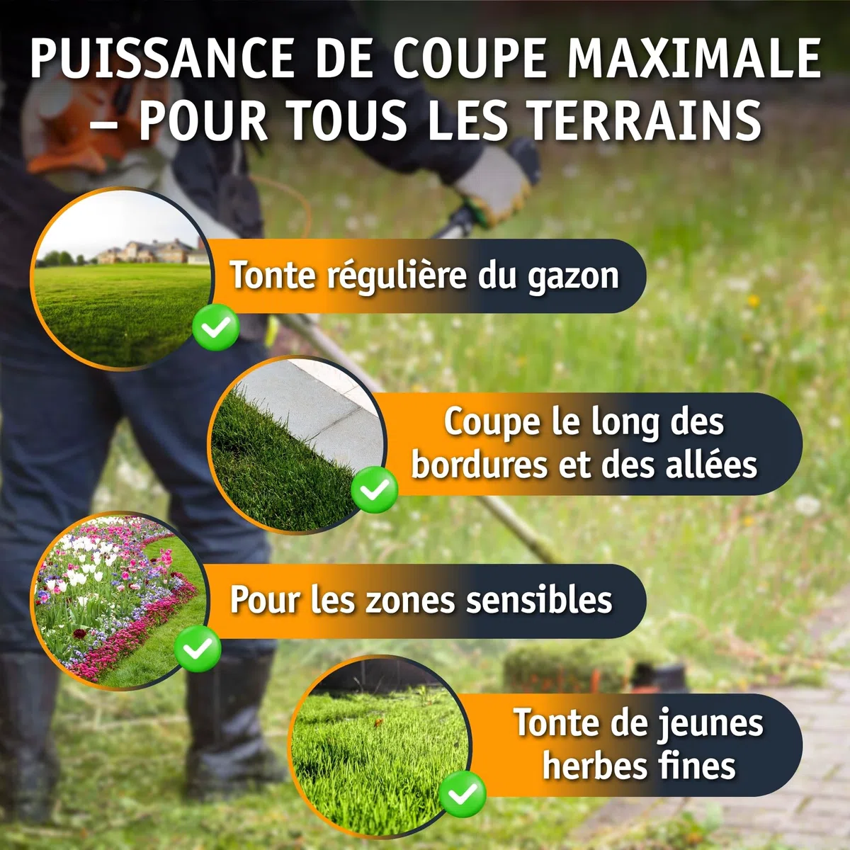 Fil de débroussailleuse 2mm renforce 50m (Ronde) - Attention - Extrêmement résistant - Fil Coupe Bordure - Fil pour Rotofil - Bobine de Fil debroussailleuse incassable