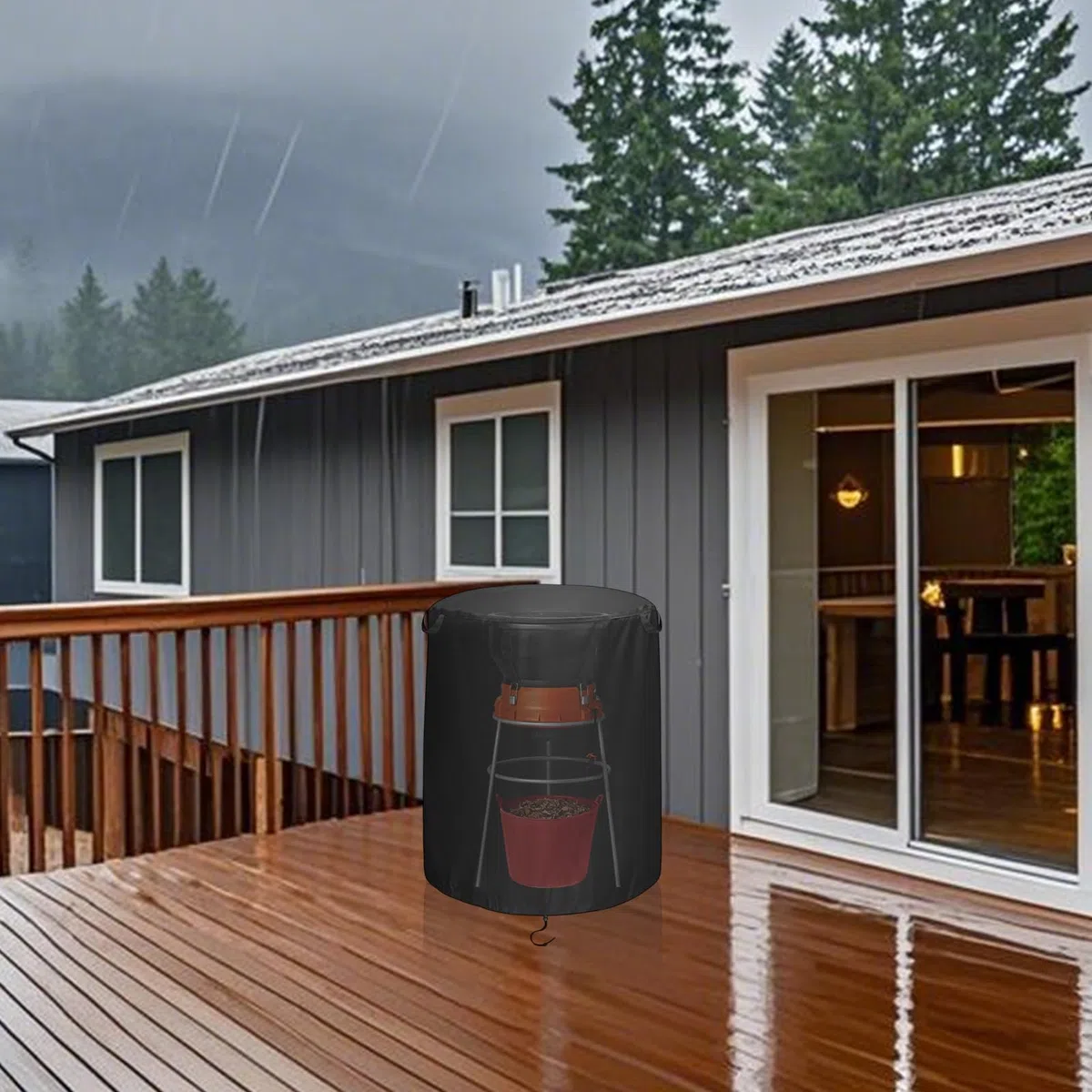 Housse pour Broyeur de Végétaux | Housse de Protection Oxford pour Broyeur de Branches | Protection Imperméable en Oxford pour Broyeur - Accessoires pour Outils de Jardin, Équipement Extérieur