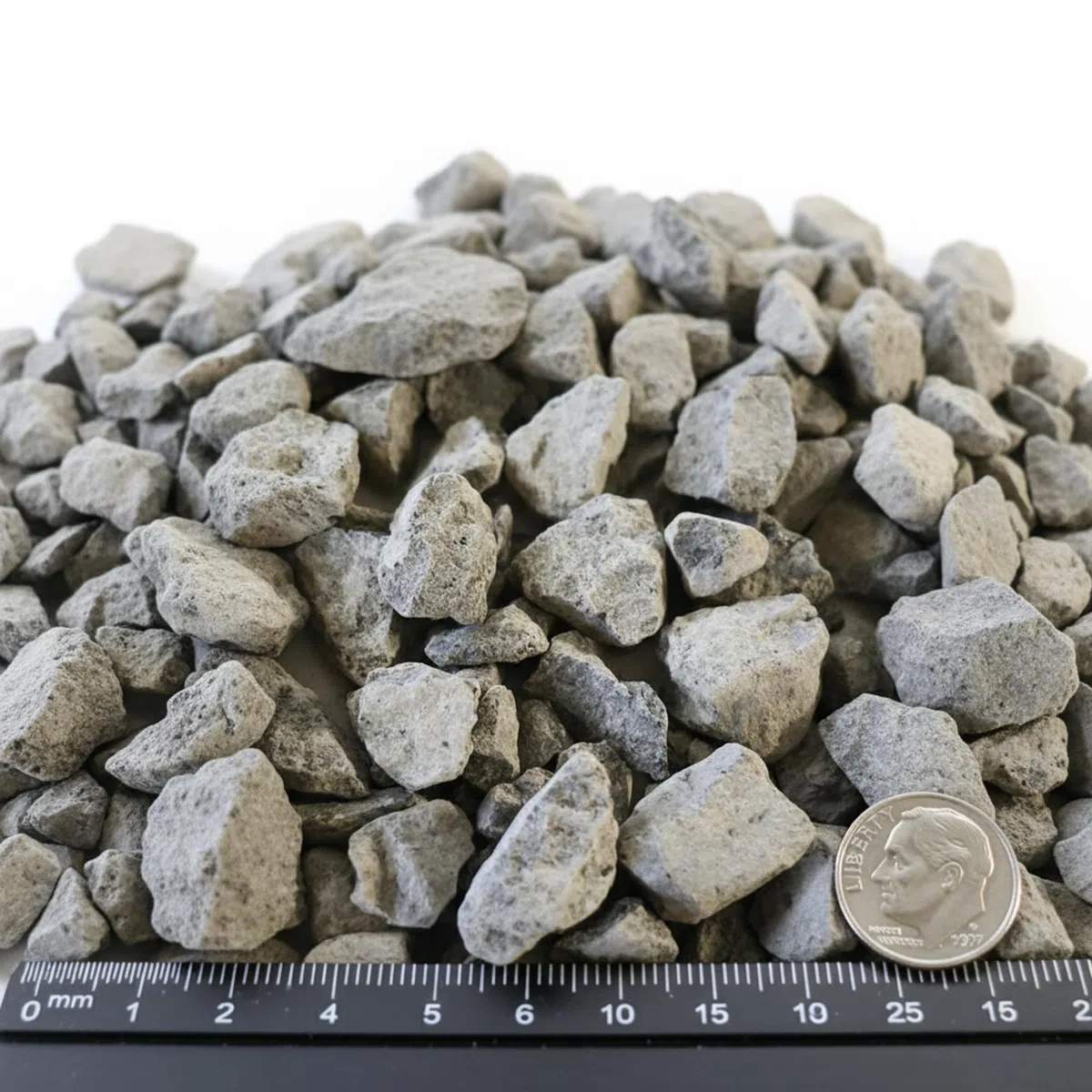 25 kg Gravillon de Basalte 8-16 mm Concassé basaltique Anthracite
