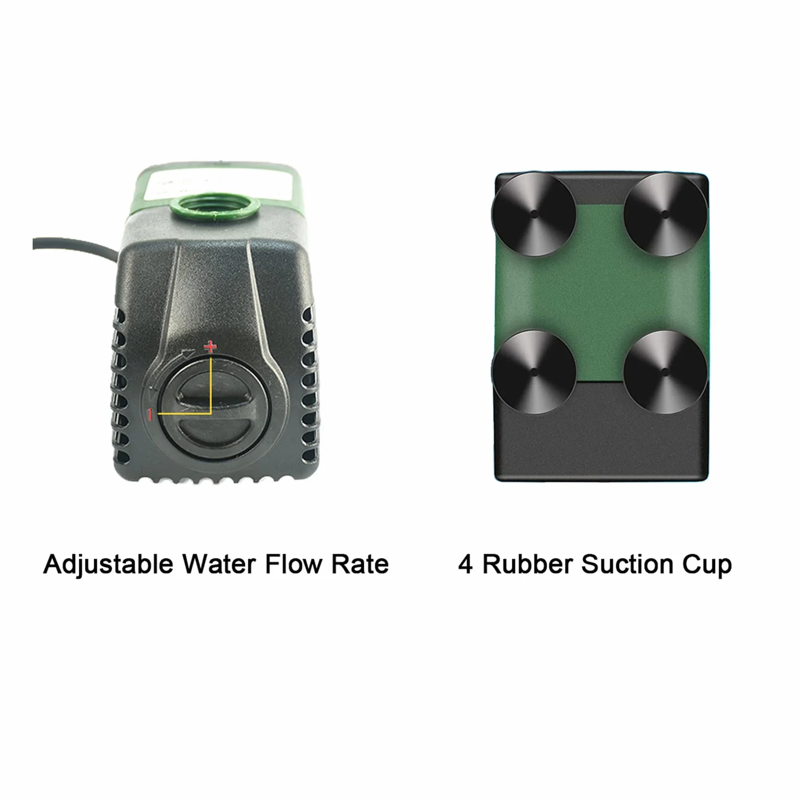 Pompe a eau Submersible, AolKee Mini Pompe Submersible 25W 1500L/H, AC220-240V avec 2 buses Pompes pour Fontaines aquarium, étang, jardin