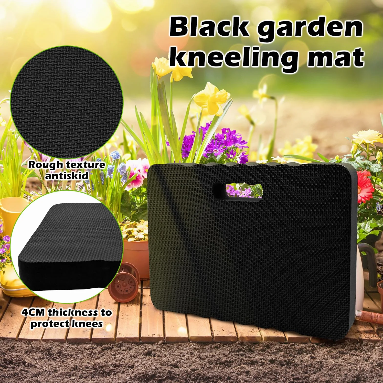 Tapis de Genoux Extra Épais, Protège-Genoux Tapis de Genoux Confortable, Coussin de Genoux de Jardinage pour Travail, Yoga, Jardinage 43 cm*28 cm*4 cm