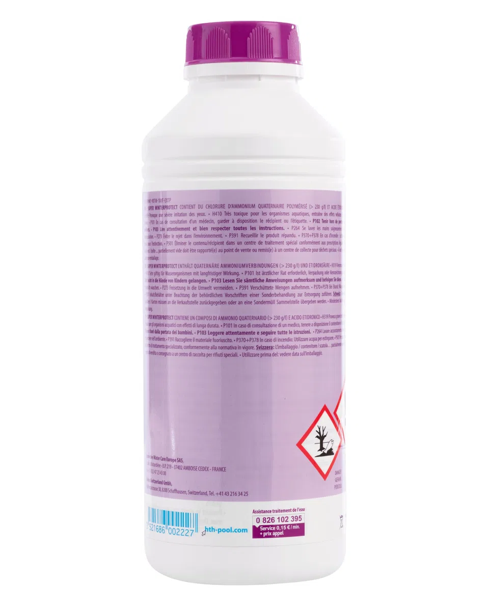 HTH Super Winterprotect Produit pour mise en hivernage des piscines 1 l