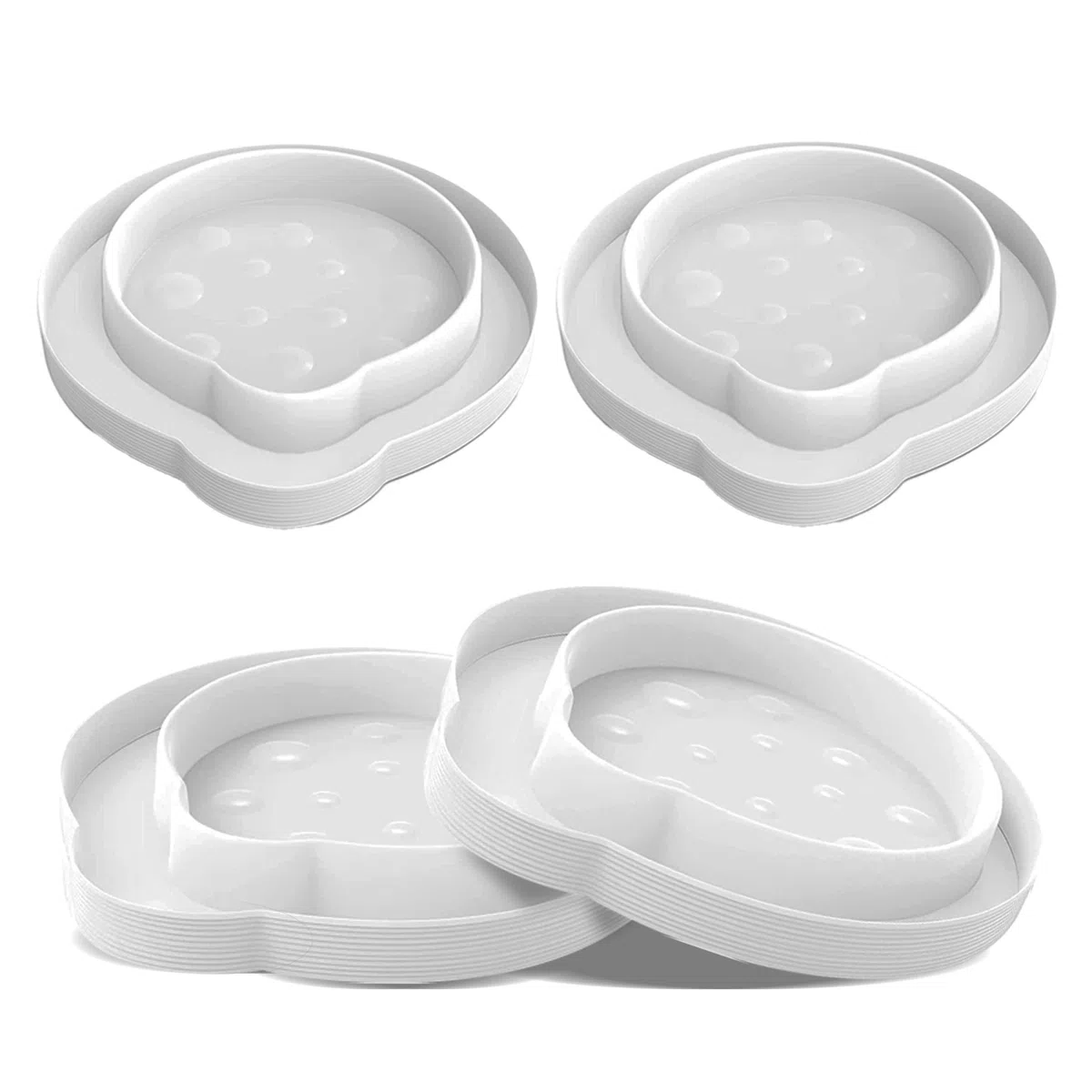 ASPECTEK Piège à punaises de lit, intercepteur d'insectes (Paquet de 4) ; pièges à punaises de lit pour Pieds de lit(Blanc)