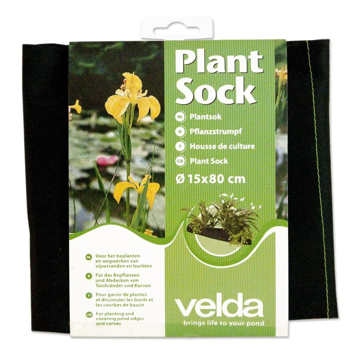 Velda, housse de culture pour bassin d'agrément, Plant Sock, 15 x 80 cm, 127595