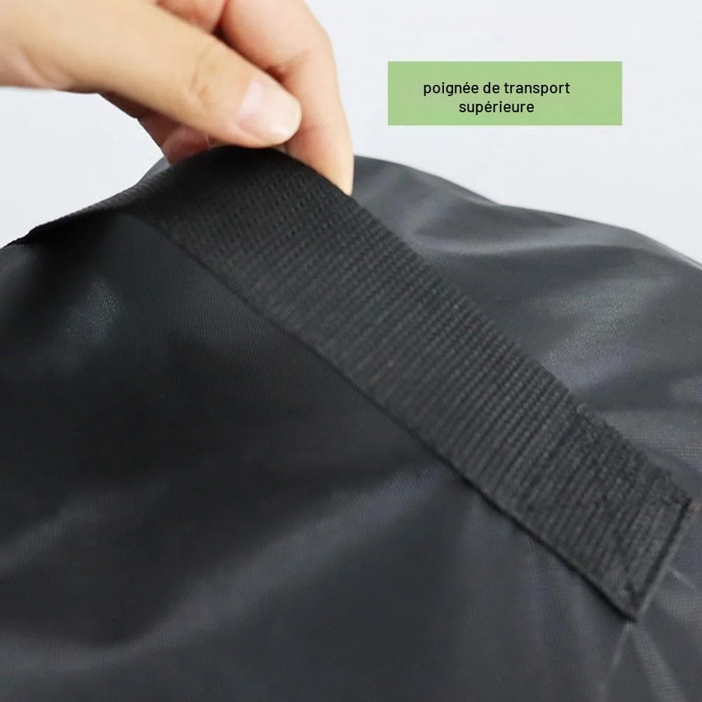 Housse de laveuse haute pression, housse de protection imperméable et antipoussière noire avec poignée supérieure, accessoire de couverture extérieure 45,2 x 45,2 x 86,9 cm