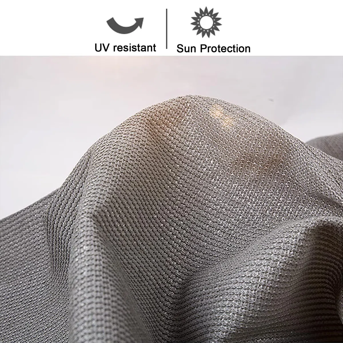 Voiles d'Ombrage de Vague,Voile d'Ombrage Rétractable,Couverture d'Ombre Perméable Respirant,Toile Ombrage UV Protection,avec Kit de Montage,Auvent à Vagues Gris (1.6x4m/5.25x13ft)