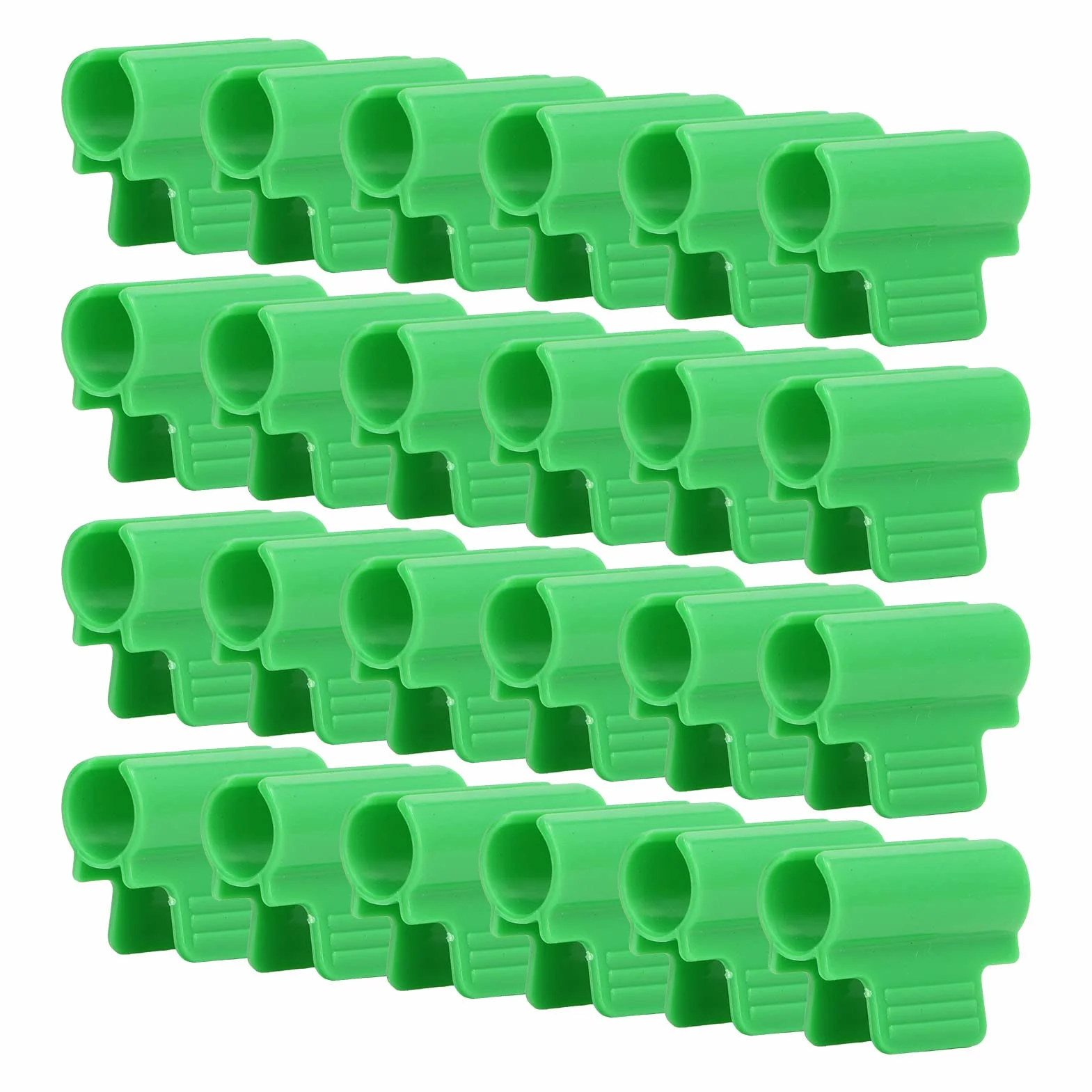 Tissting 24 Pièces Pinces de Serre 19mm pour Support de Plante et Filet D'ombrage - Clips de Cerceau de Tunnel en Plastique Durable pour Serres et Jardin, Conception Antidérapante et Large Utilisation