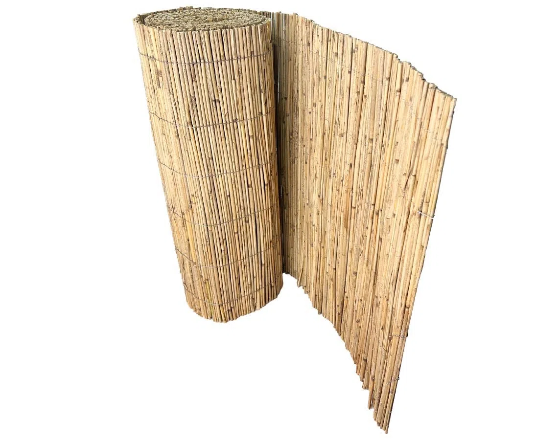 Panneaux de clôture en roseau, matériau naturel, protection des regards, naturel, 60 x 500 cm, montage facile