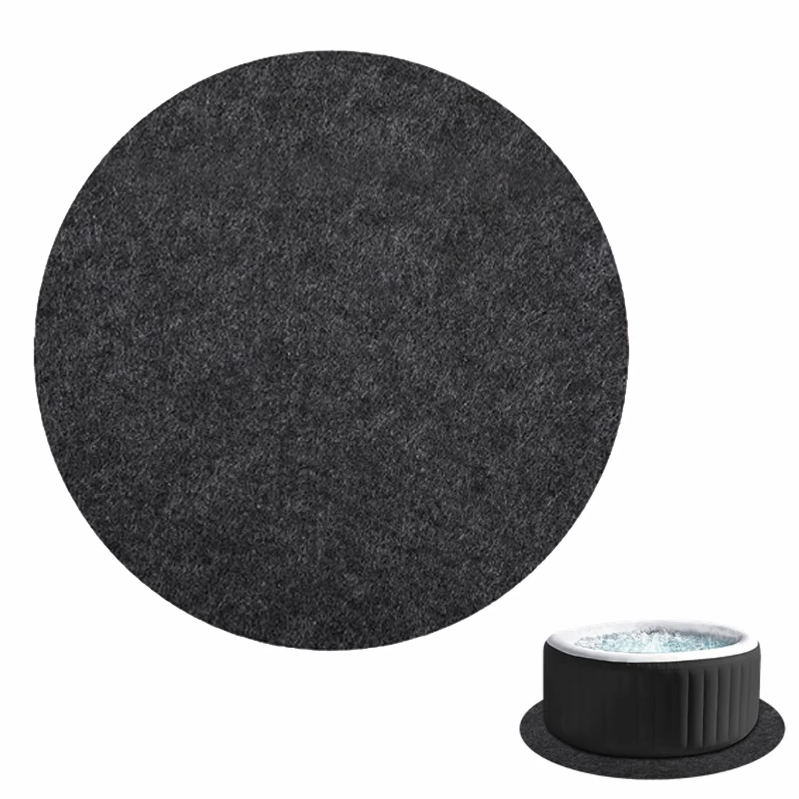 Tapis de protection de piscine antidérapant et imperméable, 200 cm, absorbant l'eau, antidérapant, pour l'extérieur et l'intérieur