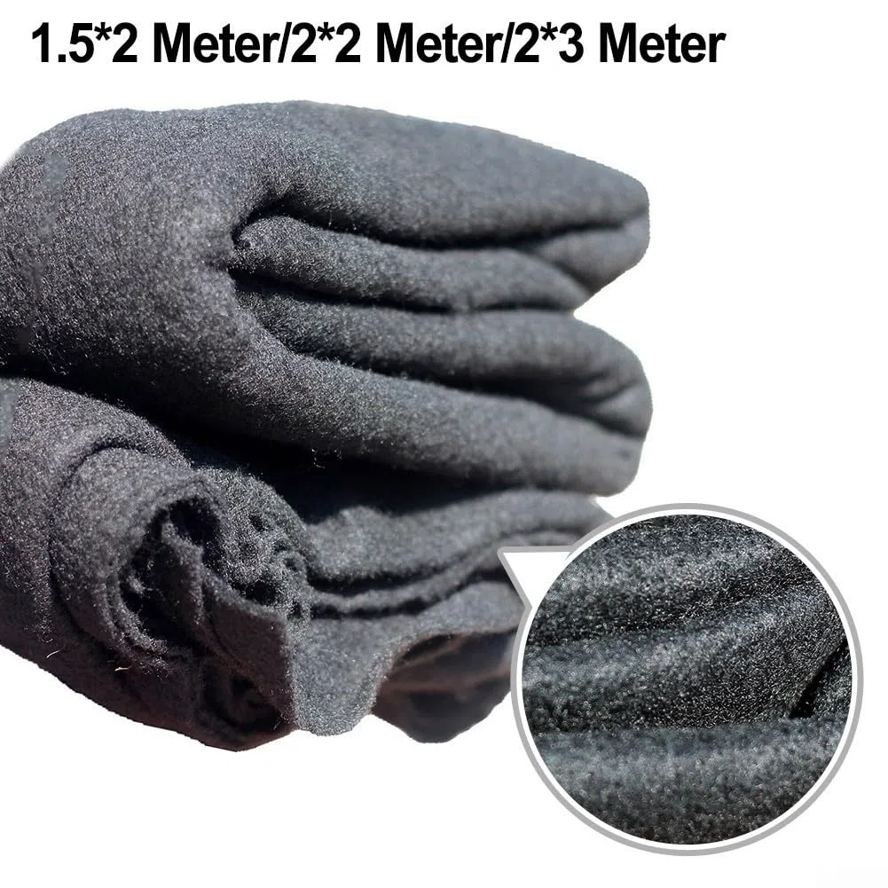 Bâche de protection pour étang de jardin - En non-tissé - Noir - Protection contre les pierres, les racines - Géotextile - 2 x 2 m