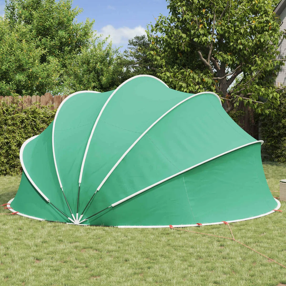 Dôme de Piscine, Dôme de Protection Tente Abri de Piscine Hors Sol Bleu 500 x 500 x 236 cm
