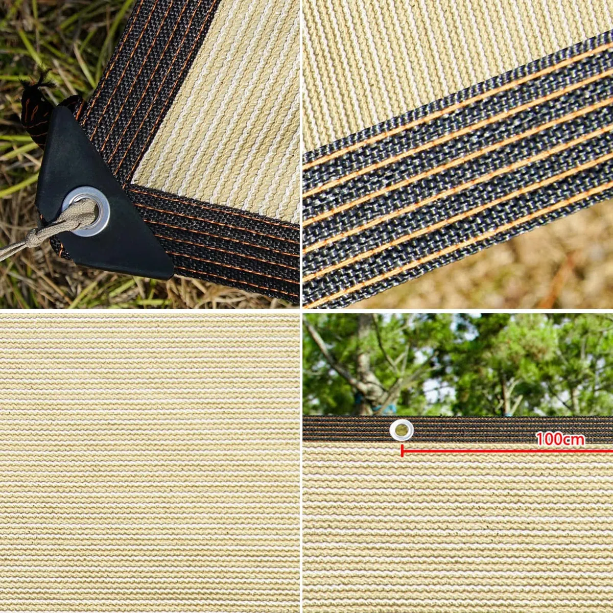 Filet anti-UV léger avec œillets pour plantes, fleurs, terrasse, 3 x 6 m, protection solaire