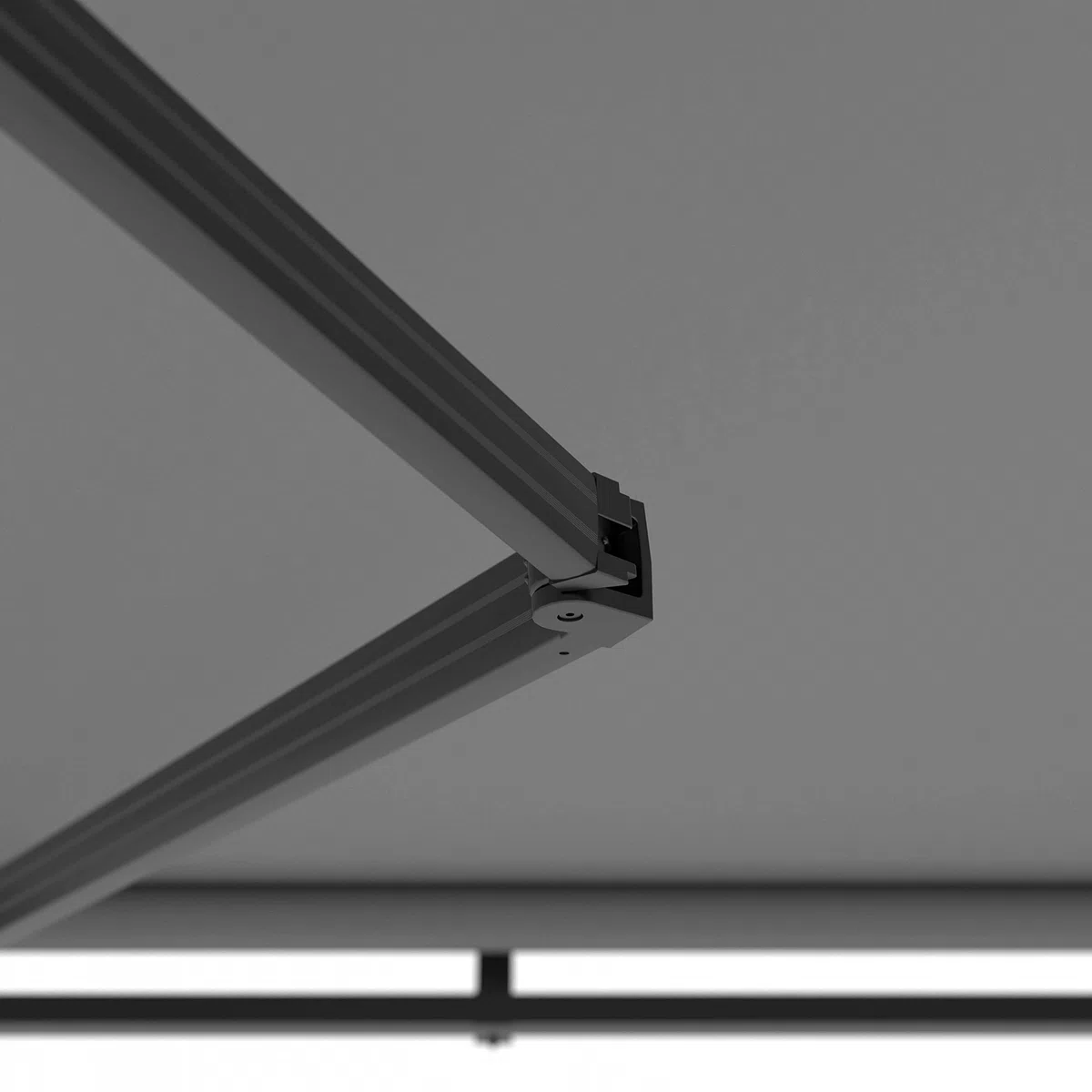 Oviala Store banne Semi-intgral 3x2,5m en Aluminium Gris