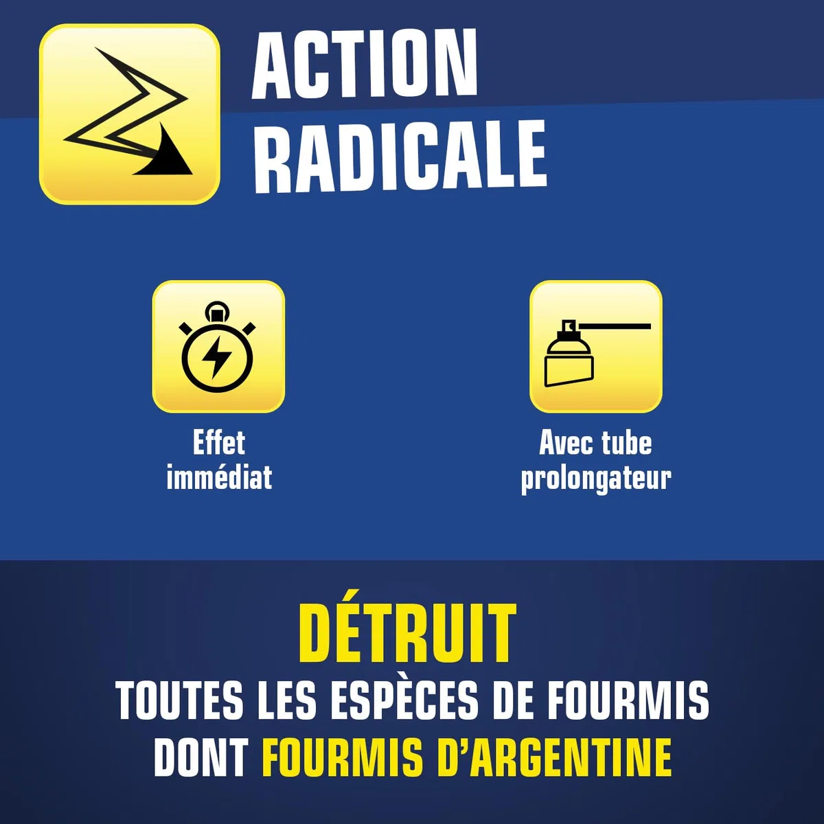 K.PRO Aérosol fourmis, 400ml, élimine immédiatement tous les types de fourmis dont fourmis d'Argentine, action foudroyante et curative, agréablement parfumé