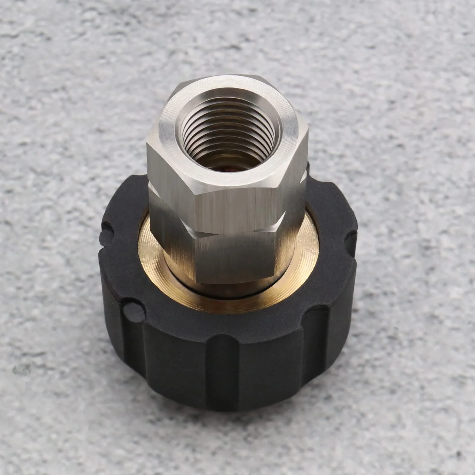 ECSiNG Adaptateur de Nettoyeur Haute Pression Femelle Métrique M22 à 1/4 pouce Femelle NPT Raccord Métal Nettoyeur Haute Pression Adaptateur de Tuyau Prise de Connexion Rapide