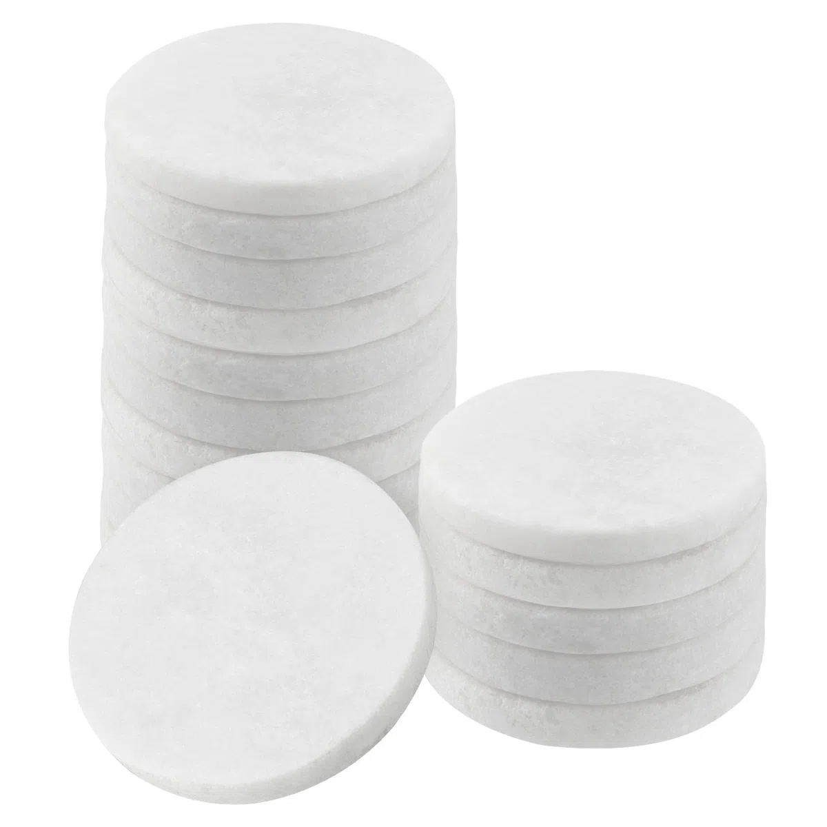 Galets à Peindre 15 Pièces - Pierres Plates Blanches 8-10 cm - Galets Lisses Naturels pour Jardin, Aquarium, Décoration Intérieure
