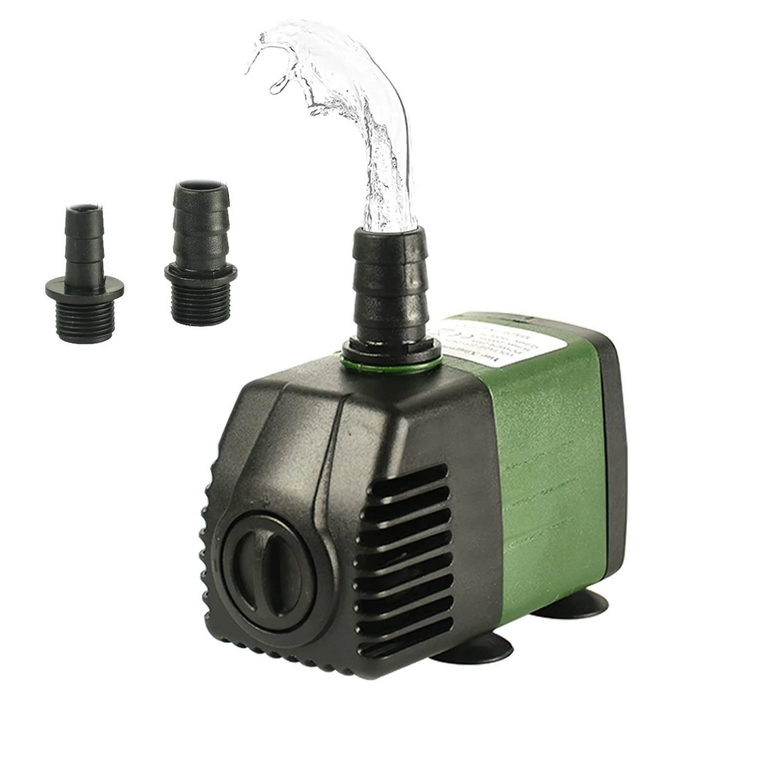 Pompe a eau Submersible, AolKee Mini Pompe Submersible 25W 1500L/H, AC220-240V avec 2 buses Pompes pour Fontaines aquarium, étang, jardin