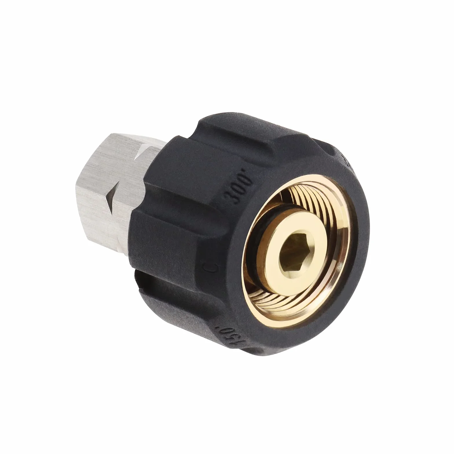 ECSiNG Adaptateur de Nettoyeur Haute Pression Femelle Métrique M22 à 1/4 pouce Femelle NPT Raccord Métal Nettoyeur Haute Pression Adaptateur de Tuyau Prise de Connexion Rapide